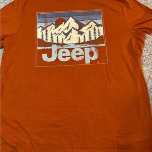 Jeep Men's Rust Mountain Graphic Tee